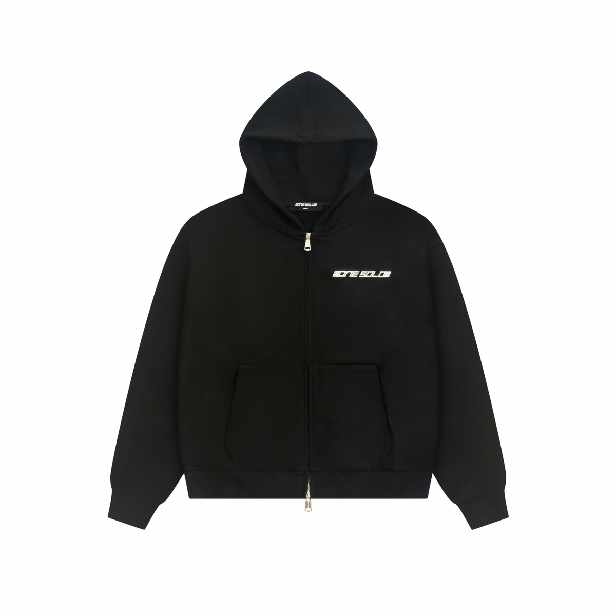 Logo Full Zip Hoodie – ONE SOLO