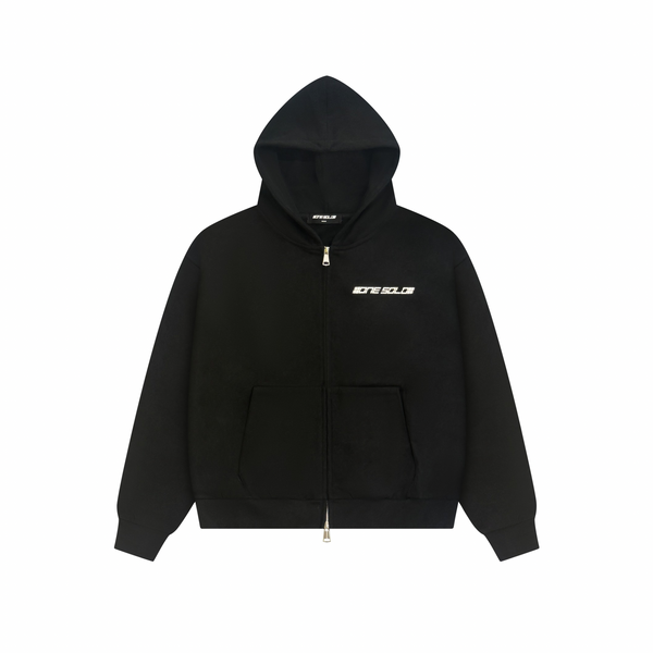 即完売　1回使用品　Spread Logo Hooded Sweatshirt Logo Full Zip Hoodie – ONE SOLO